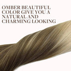 GOO GOO Clip in Hair Extensions Real Human Hair, Remy Human Hair Extensions Clip ins for Women, Natural Human Hair, 20inch 120g 7Pcs, 9/60 Balayage Ash Brown to Platinum Blonde