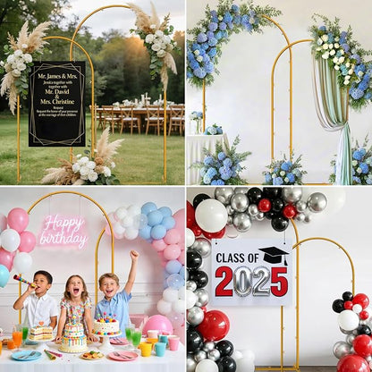 Metal Arch Backdrop Stand, 7.2FT+6FT Wedding Arches Frame, Balloon Arch Backdrop - Image 6