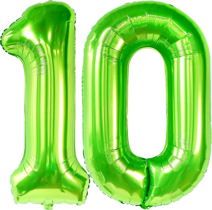 KatchOn Green number 10 balloon 40 Inch - Image 9