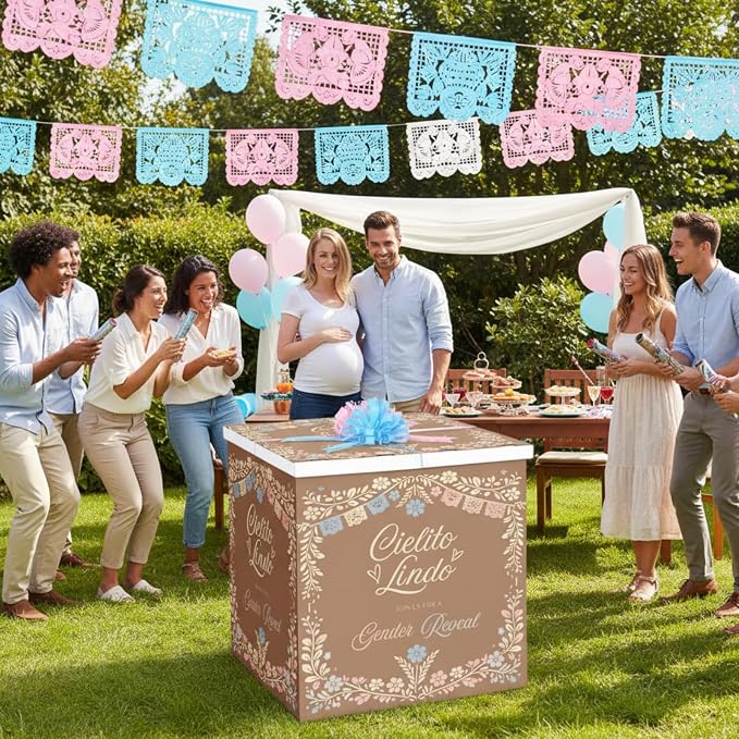 AmazingSpark 28in Giant Gender Reveal Gift Box - Image 5