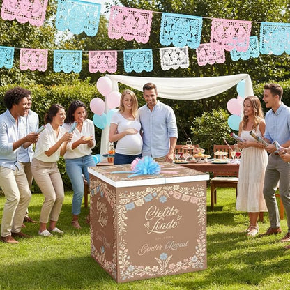 AmazingSpark 28in Giant Gender Reveal Gift Box - Image 5