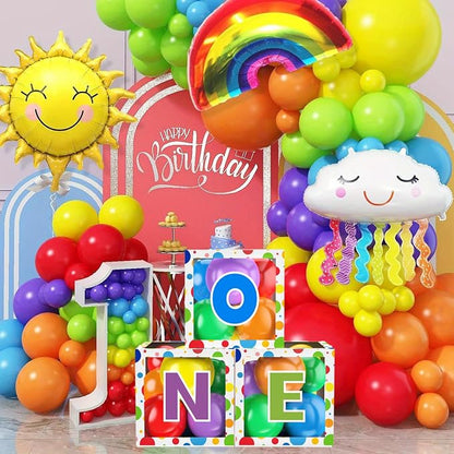 First Birthday Decorations for Boy Girls, ONE Balloon Boxes - Image 5