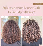 Bounce Curl EdgeLift Brush Duo - Includes Teal Volume & Pink Define EdgeLift Brushes for Volumized and Defined Curls