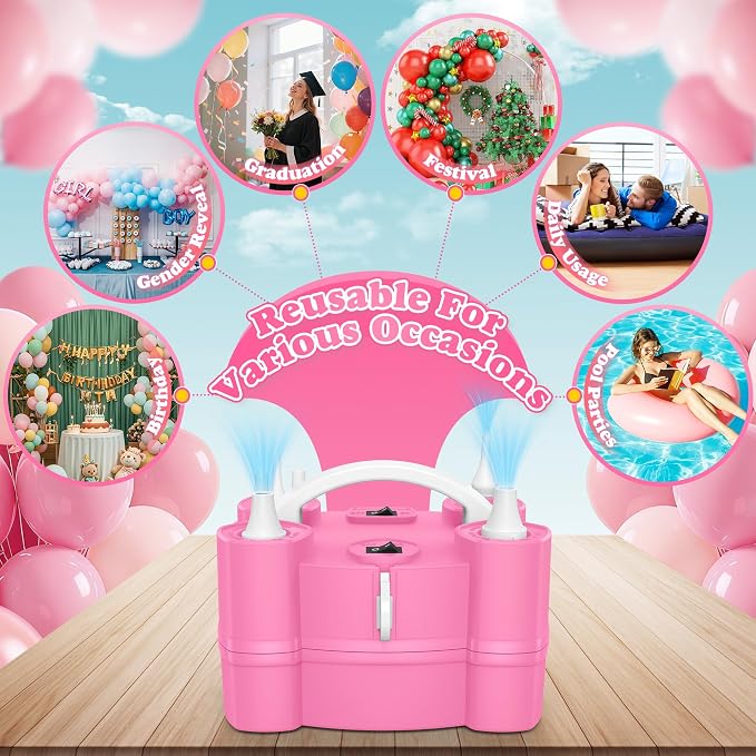 LooLaa Balloon Pump 4-in-1 Electric Balloon Inflator - Image 8
