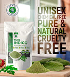 Henna Cosmetics Indigo Powder Natural Hair Dye Kit | Organic Black 100 Grams (3.52 Ounces)