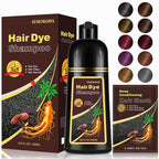 Chestnut Brown Hair Dye Shampoo for Women & Men - 3-in-1 Coloring, Conditioning & Gray Coverage, Instant Color Shampoo Hair Dye, Gentle Covers Gray Hair in Minutes, Color Treated Hair, 16.9 Fl Oz