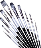 ADIS&Guys 10-Piece Professional Face & Body Painting Brush Set – Ideal for Acrylic, Oil & Watercolors, Perfect for Artists & Kids