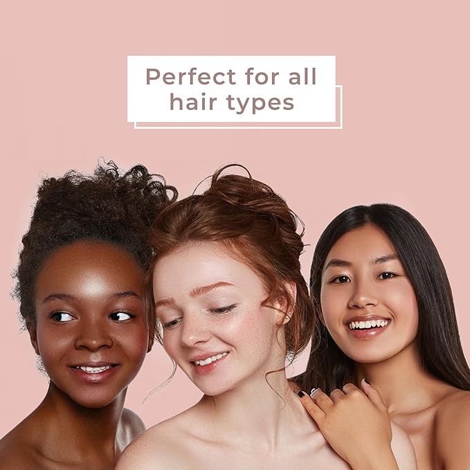 Ninabella Detangling Hair Brush for Women & Men - Does not Pull - Straightening Brushes for Straight & Curly Hair - Unique Spiral Hairbrush - Rose Gold