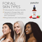 PURA D'OR ORGANIC Rosehip Seed Oil Hair Relaxer (4 Oz x2 = 8 Oz) 100% Pure Cold Pressed USDA Certified All Natural Anti-Aging, Scar Treatment, Gua Sha Massage, Face, Hair & Skin - Women & Men