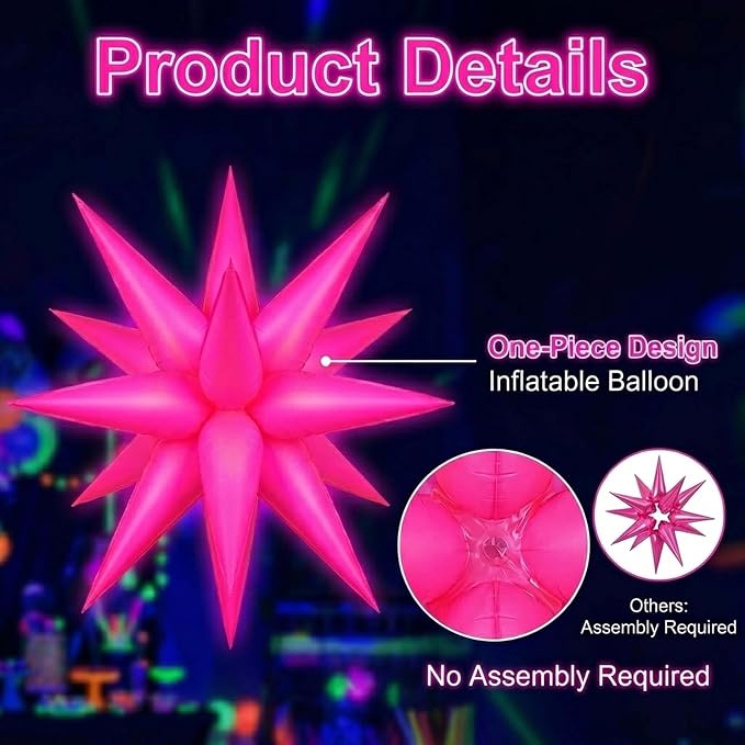 102Pcs Neon Glow Balloons Arch Kit - Image 6