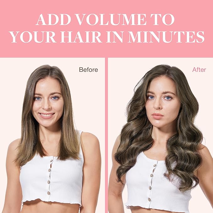 GOO GOO Clip in Hair Extensions Real Human Hair, Remy Human Hair Extensions Clip ins for Women, Natural Human Hair, 20inch 120g 7Pcs, 4/26/4 Balayage Chocolate Brown to Honey Blonde