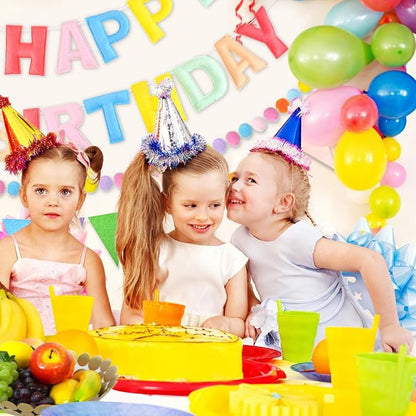 CANREVEL 3 PCS Pre-Strung 3D Happy Birthday Banner Decorations, Pastel | - Image 5