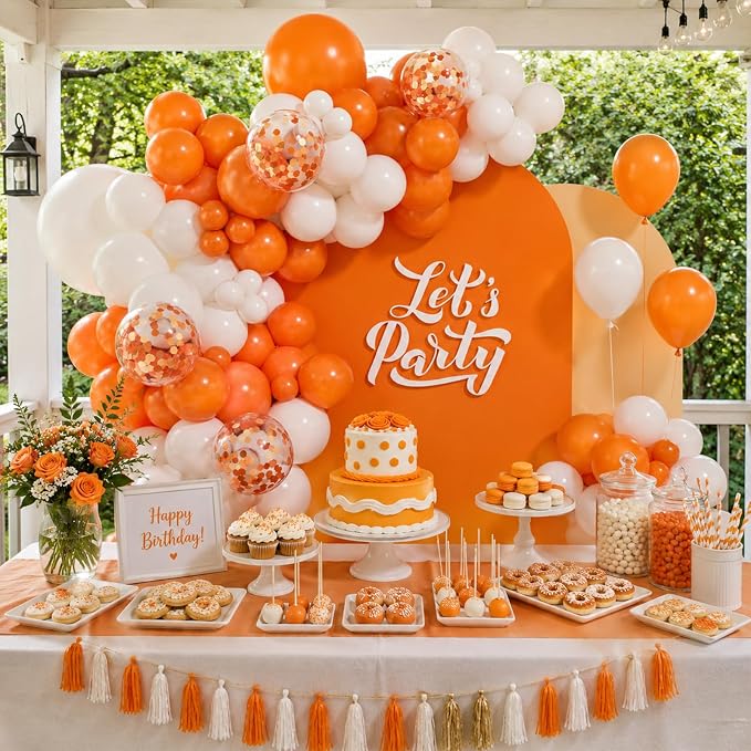 131pcs Orange Balloon Arch Kit - Image 7