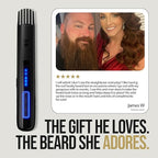The Beard Struggle Carbon X Heated Beard Brush, Cordless Beard Straightener for Men with Adjustable Temperature 160–200°C – Ionic Anti-Frizz Carbon X Technology Beard Straightening Brush