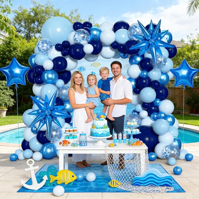 KARLURE Blue Balloon Arch Kit Garland - Image 4