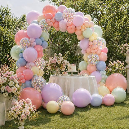 Pastel Balloons 60pcs 12 Inch Macaron Pastel Pink Blue Yellow Mint Lavender - Image 7