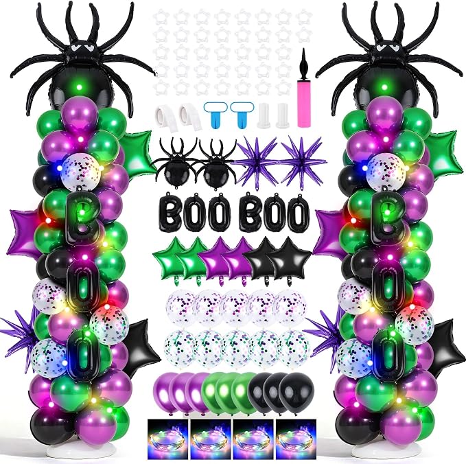 2 Set Adjustable Halloween Balloon Column Stand Kits by EYNDYN