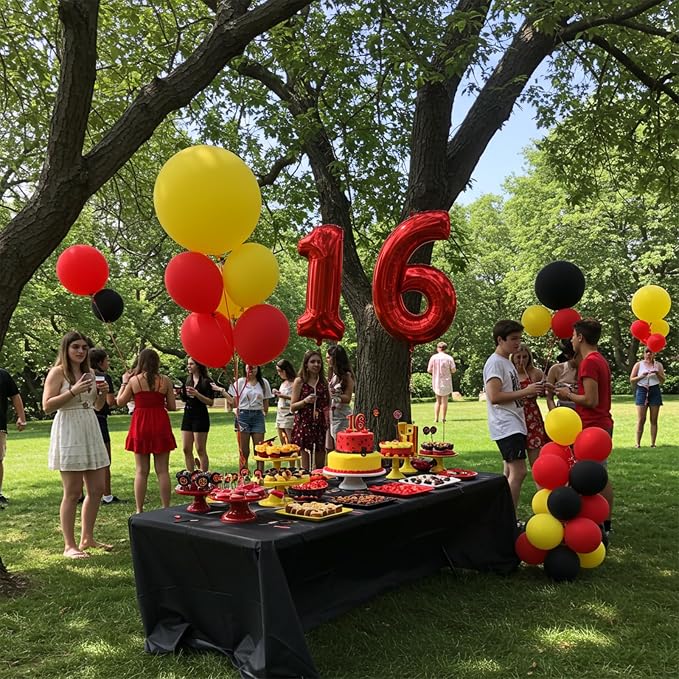 40 Inch Red Foil Number 6 Balloon - Image 5