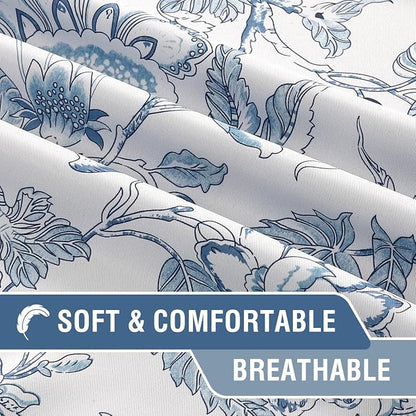 H.VERSAILTEX Blackout Curtains 96 Inch Length 2 Panels Set Floral Print Curtain - Image 5