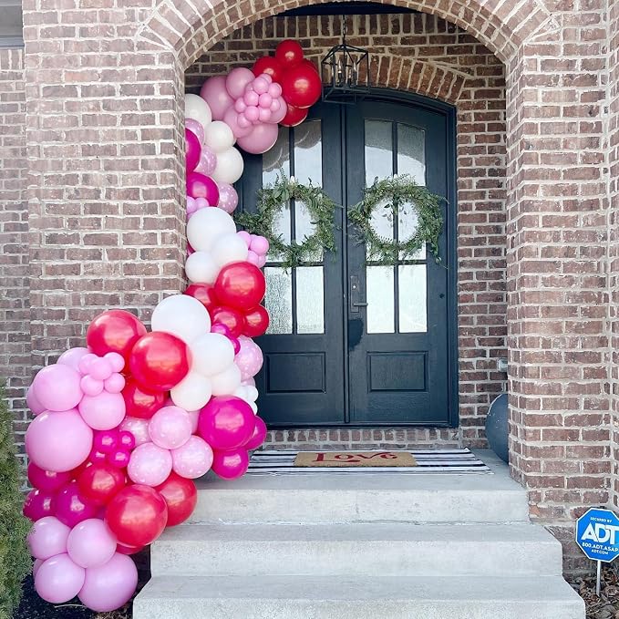 Red and Pink Latex Balloons, Birthday Party Decorations - Image 3