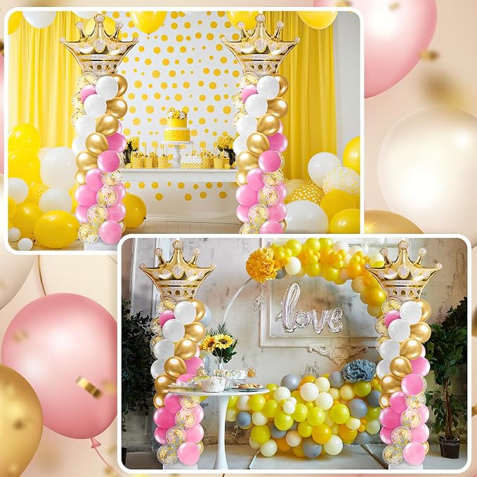 Kasyat 2 Sets Princess Party Balloon Column Stand Kit - Image 6