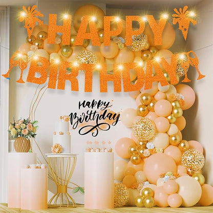 129Pcs DIY Letter Banner Glitter Customizable Banner Kit DIY Happy Birthday - Image 4