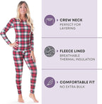 Rocky Thermal Underwear Women Long Johns Womens Thermals Top Bottom Set Fleece Lined Under Wear Clothes Base Layer Thermals