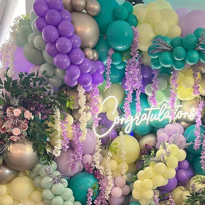 135pcs Pastel Purple Balloon Arch Kit Different Sizes of 18 12 10 5 Inch - Image 5