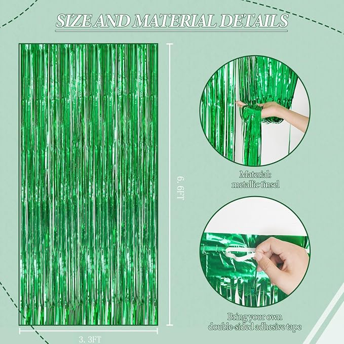 DECOCKRAT 2 Pack Foil Fringe Backdrop - Image 3