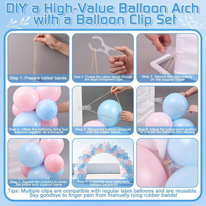 261 Pcs Balloon Arch Clips Set - Image 3