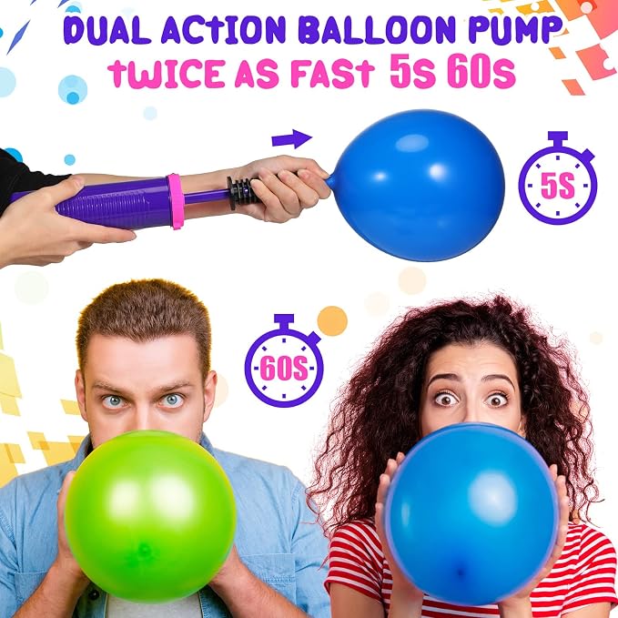 16 Pcs Handheld Balloon Air Pump Inflator Air Pump - Image 6