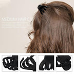 4cm Claw Clips Medium Small Octopus Hair Clips, 9 Pcs Colorful Small Plastic Claw Clips Durable Non-slip for Women and Girls Styling Short Long Curlys Hair.