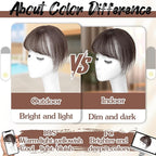 Hair Toppers for Women Real Human Hair - 360° Coverage Dark Brown Clip In Topper with Bangs for Thinning Hair Upgraded 4×6 cm Silk Base Ideal for Everyday Use