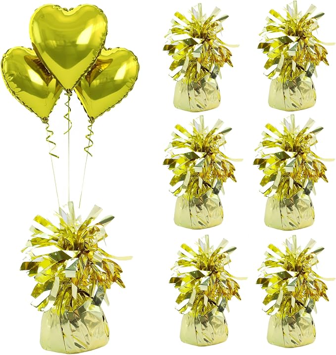 Balloon Weights Light Gold 6Pcs | Perfect by Unknown