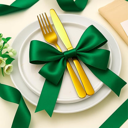 30Yards 1 1/2In Forest Green Ribbon - Image 8
