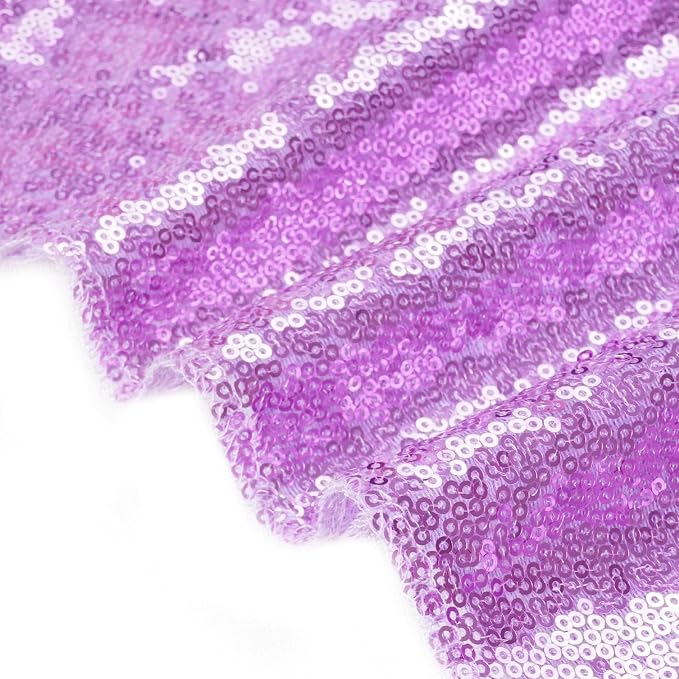 Eternal Beauty Lavender 3mm Sequin Backdrop 6x8 Ft - Image 8