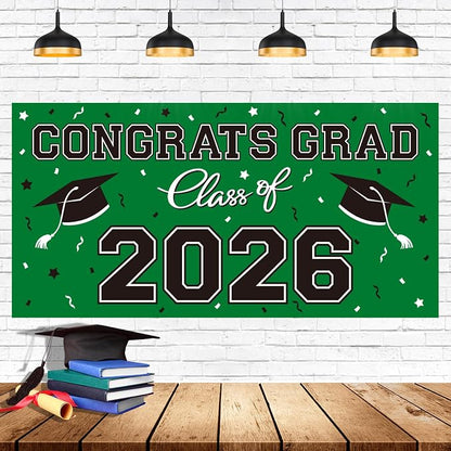 2026 Graduation Party Plastic Backdrop by Gatherfun