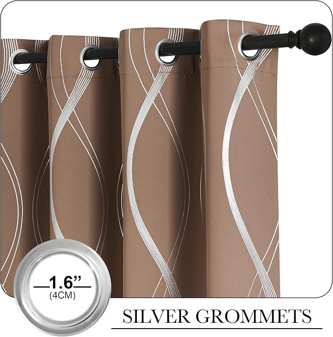 NICETOWN Blackout Short Curtains Panels - Image 3