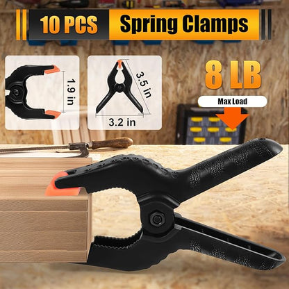 RELBRO Spring Clamps, 3.5 Inch Plastic Clips, Heavy Duty - Image 2