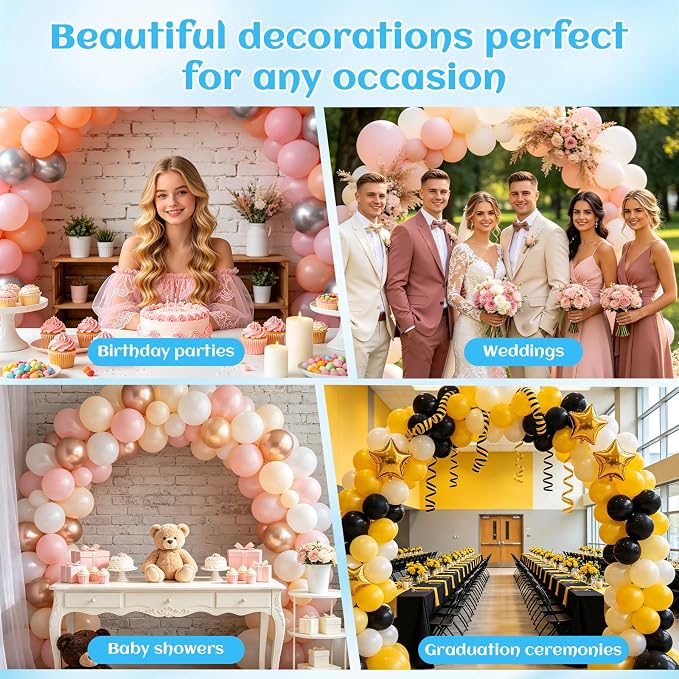 Balloon Arch Kit, With Balloon Tape, 82Ft Strip 500 Glue Dots | - Image 5