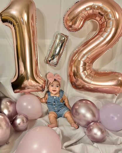 Rose Gold 12 Balloon - Image 3