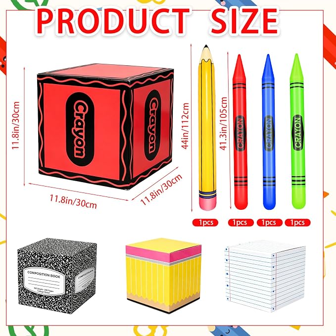 Denylo pro 8 Pcs Back to School Balloon Box Decoration - Image 2