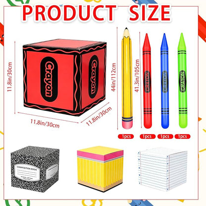 Denylo pro 8 Pcs Back to School Balloon Box Decoration - Image 2