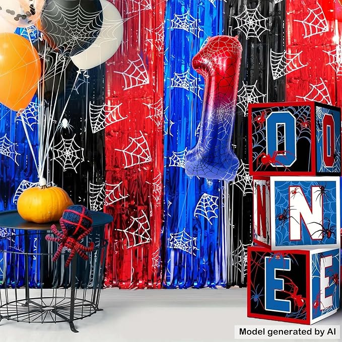 40 Inch Spider Number 1 Foil Balloons - Image 7