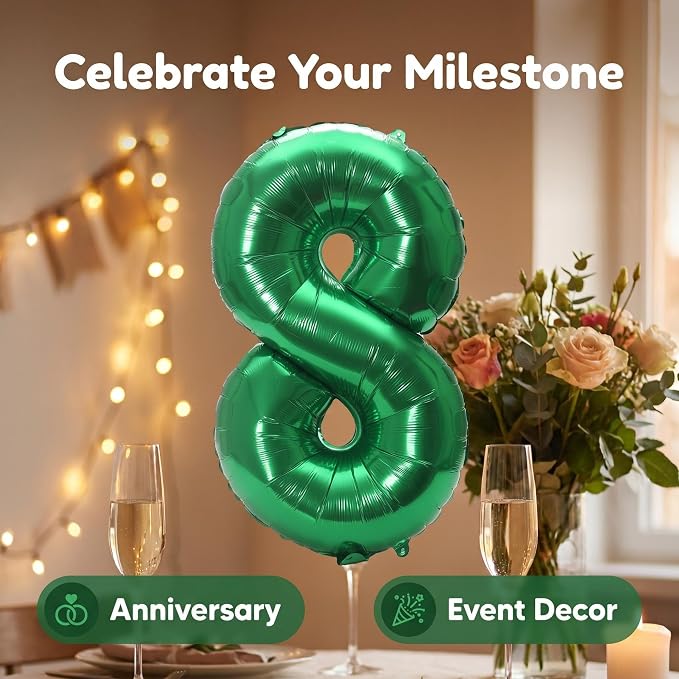 YPSelected 32 Inch Large Foil Helium Number Balloon Birthday Wedding Party 0-9 - Image 6