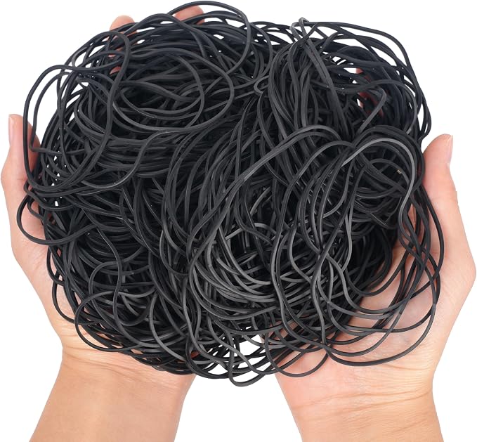 AIWOQI Rubber Bands for Balloon Arches 300Pcs 4.8inch Big Stretchy Long | Black - Image 5