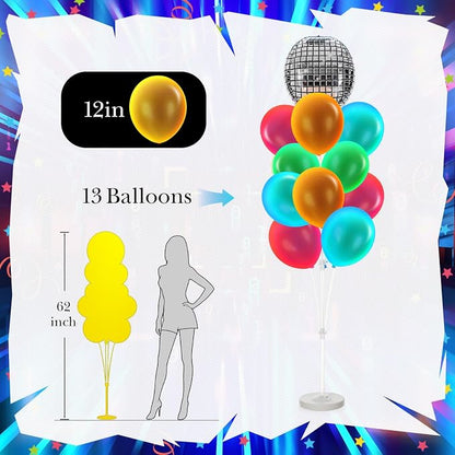 Gejoy 2 Sets Balloon Tower Stand Kit, Pcs 12 Inch Balloons, and 2 Pcs Balloons - Image 6