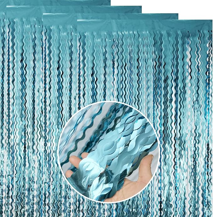 Goer Metallic Tinsel Foil Fringe Curtains - Image 7