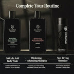 Black Wolf Sonic Scalp Head Massager & 100% Pure Argan Oil Bundle - Hair Care Products for Healthy Looking Hair & Scalp - Men's Shower & Bathroom Essentials Set