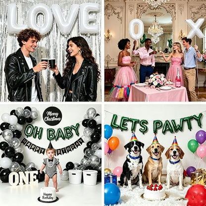 52 Pcs White Letter Balloons, Custom 2 Set A-Z Set - Image 6